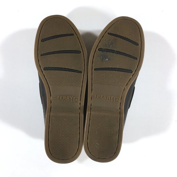 Sperry Gold Cup Mako 2-Eye Boat Shoes Mens Size 12 Brown Leather STS25261 - Picture 7 of 9